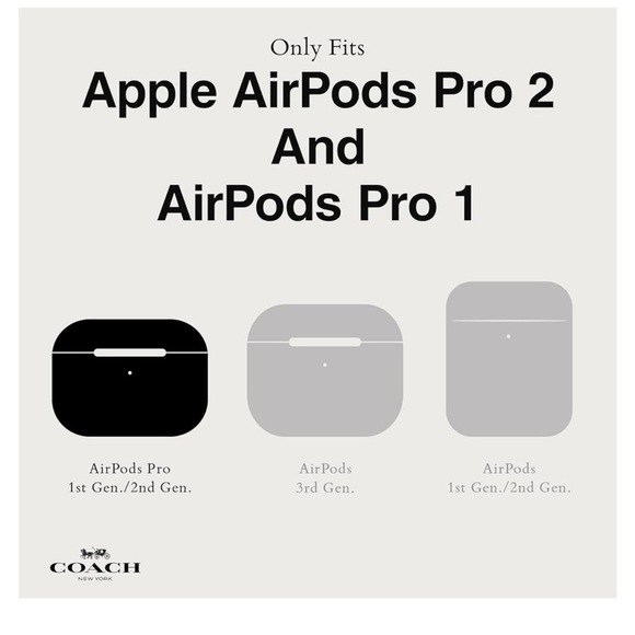 Coach Signature Pro Case - Compatible with AirPods Pro 2nd / 1st Generation - Picture 4 of 6